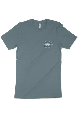 Cool Smoke Steel Blue Short Sleeve T-Shirt
