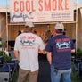 COOL SMOKE GINNY TEE IN NAVY