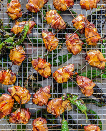 Dove Breast with Crispy Bacon and Chipotle White Sauce