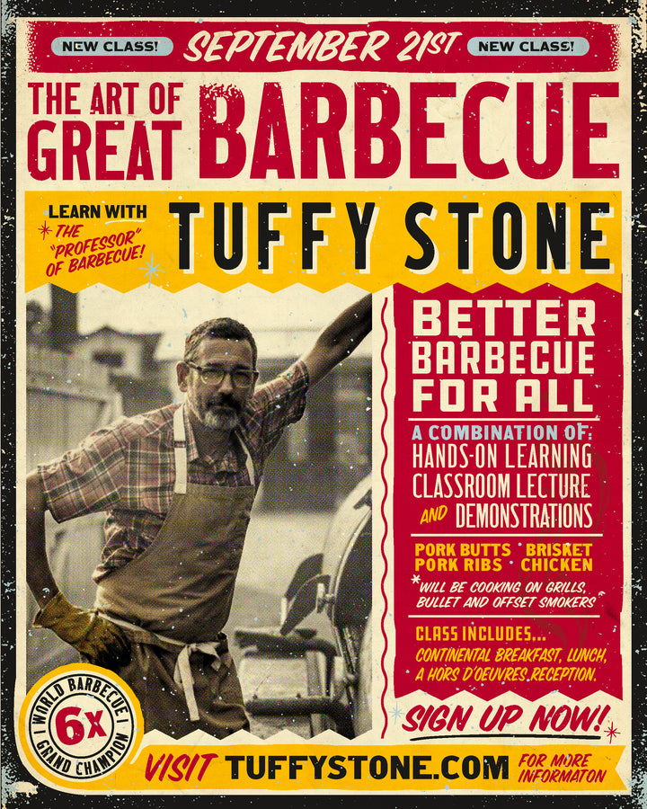 Tuffy Stone BBQ School September 21 2024